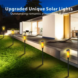 LED solárna lampa - Imitácia plameňa