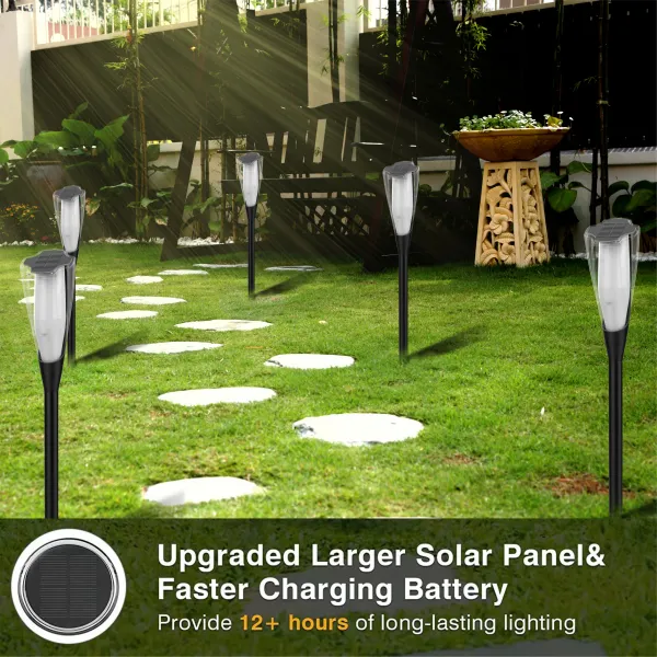 LED solárna lampa - Imitácia plameňa