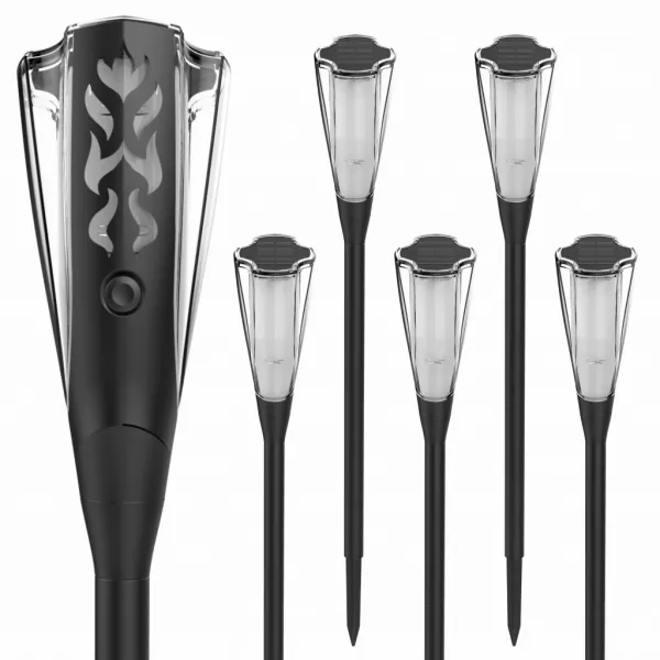 LED solárna lampa - Imitácia plameňa