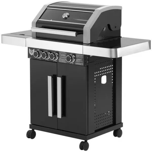 Plynový gril BBQ Chief 6.0, čierna