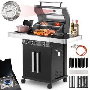 Plynový gril BBQ Chief 6.0, čierna