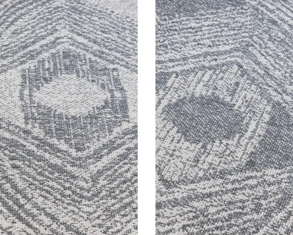 ELLE Decoration koberce Kusový koberec Gemini 106028 Silver kruh z kolekcie Elle – na von aj na doma - 140x140 (priemer) kruh cm