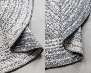 ELLE Decoration koberce Kusový koberec Gemini 106028 Silver kruh z kolekcie Elle – na von aj na doma - 140x140 (priemer) kruh cm