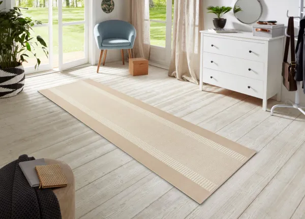 Hanse Home Collection koberce Behúň Basic 105490 Ivory - 80x200 cm