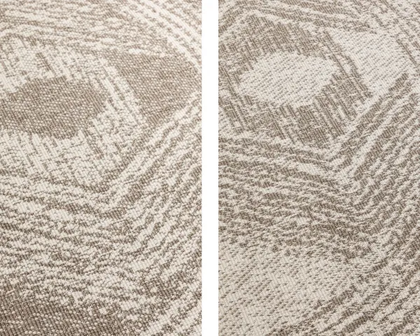 ELLE Decoration koberce Kusový koberec Gemini 106031 Linen kruh z kolekcie Elle - na von aj na doma - 140x140 (priemer) kruh cm
