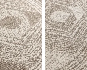 ELLE Decoration koberce Kusový koberec Gemini 106031 Linen kruh z kolekcie Elle - na von aj na doma - 140x140 (priemer) kruh cm
