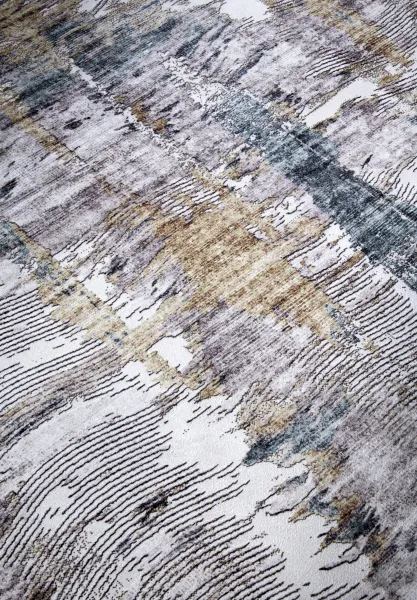 ELLE Decoration koberce Kusový koberec Imagination New 106038 Sapphire/Gold z kolekcie Elle - 80x150 cm