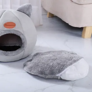 Domček pre mačky AMBER sivý veľkosť M
