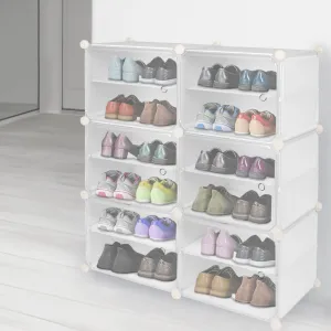 Modulárna skrinka na topánky PETRA biela