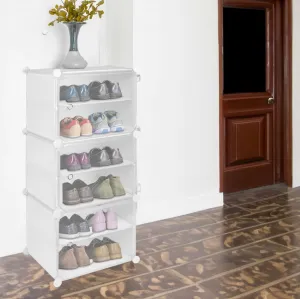 Modulárna šatníková skriňa na topánky Pola biela