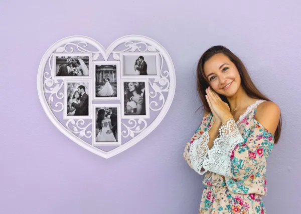 Fotorámik na 6 fotografií Breva biely
