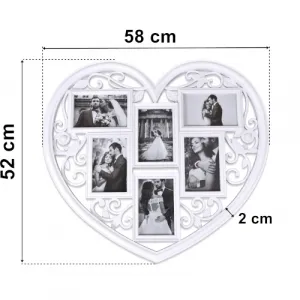 Fotorámik na 6 fotografií Breva biely