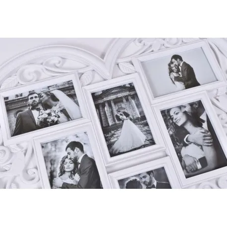 Fotorámik na 6 fotografií Breva biely