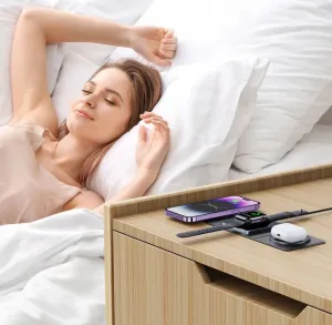 Tech-Protect QI15W-A31 3v1 Magnetická bezdrôtová nabíjačka MagSafe - čierna