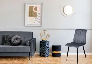 Čalúnené kreslo FRESNO VELVET graphite velvet
