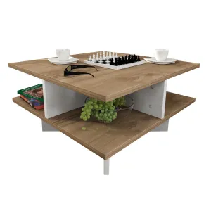 Kalune Design Konferenční stolek Hamton ořech/bílý