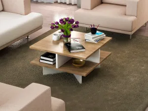 Kalune Design Konferenční stolek Hamton ořech/bílý