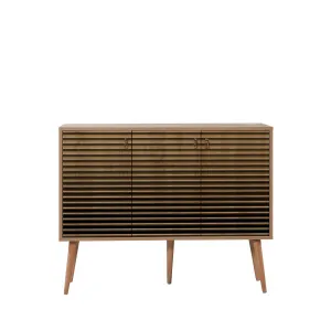 Hanah Home Komoda Kikos 120 cm dub sonoma/tmavo hnedá