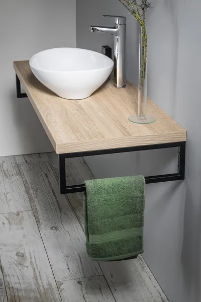 AQUALINE - VEGA doska pod umývadlo 72,5x45cm, dub platin VG775