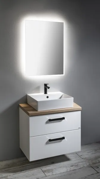 AQUALINE - VEGA doska pod umývadlo 72,5x45cm, dub platin VG775