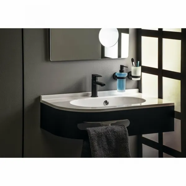 X-ROUND BLACK pohár, mliečne sklo, čierna XR903B