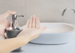 Kúpeľňová súprava FLORES 6 prvkov sivá