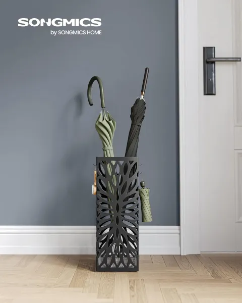 SONGMICS Stojan na dáždniky SVEA II 41 cm čierny