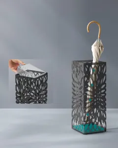 SONGMICS Stojan na dáždniky SVEA II 41 cm čierny