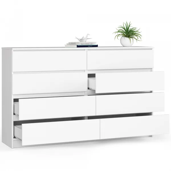 Ak furniture Komoda Inbia K 160 cm biela