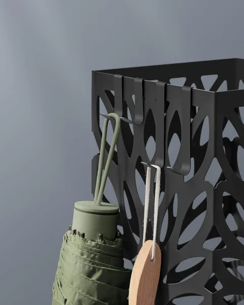 SONGMICS Stojan na dáždniky SVEA II 41 cm čierny