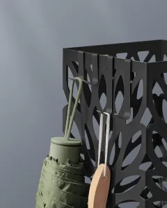 SONGMICS Stojan na dáždniky SVEA II 41 cm čierny