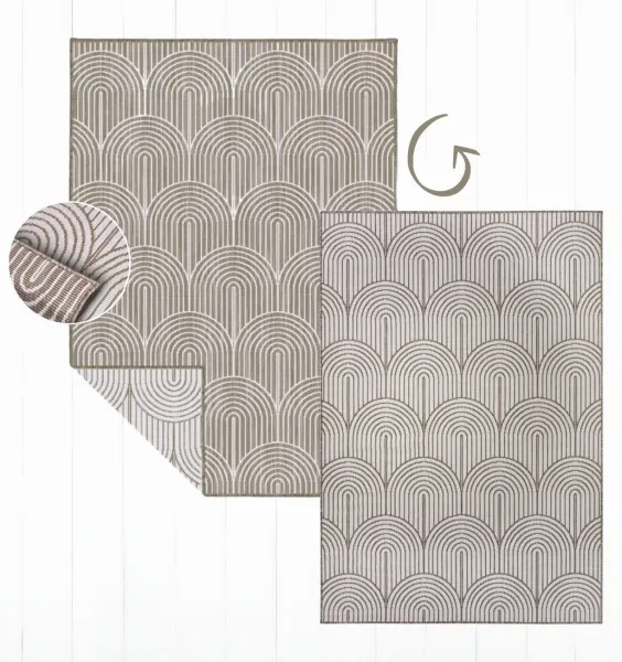 Obojstranný koberec Pangli linen