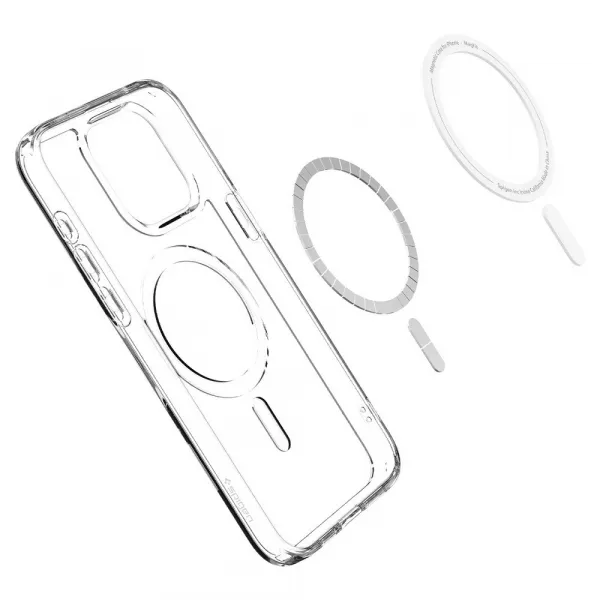 Spigen Ultra Hybrid Mag s MagSafe, iPhone 15 Pro, biely