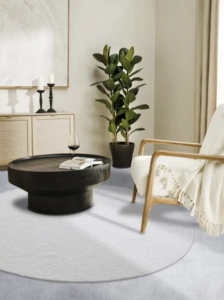 Villeroy & Boch - Hanse Home koberce Kusový koberec Villeroy & Boch 106048 White kruh - 200x200 (priemer) kruh cm