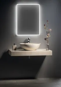 SAPHO - PIRI zrkadlo s LED osvetlením 60x80cm PR600