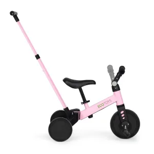 ECOTOYS Tříkolka/odrážedlo dětské 2v1 s vodící tyčí