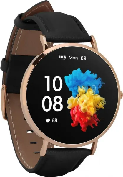 Garett Electronics Garett Smartwatch Verona zlatá, černý řemínek