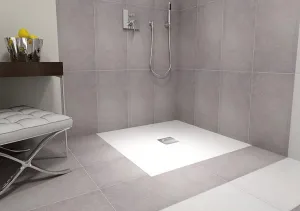 POLYSAN - FLEXIA sprchová vanička z liateho mramoru s možnosťou úpravy rozmeru 100x80cm 72926