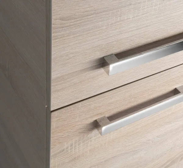 VEGA skrinka vysoká s košom, 40x150x31 cm, dub platin VG960
