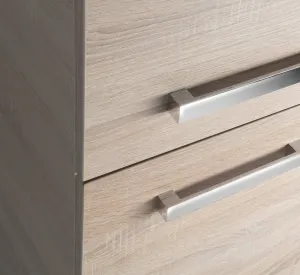 VEGA skrinka vysoká s košom, 40x150x31 cm, dub platin VG960