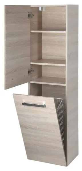 VEGA skrinka vysoká s košom, 40x150x31 cm, dub platin VG960