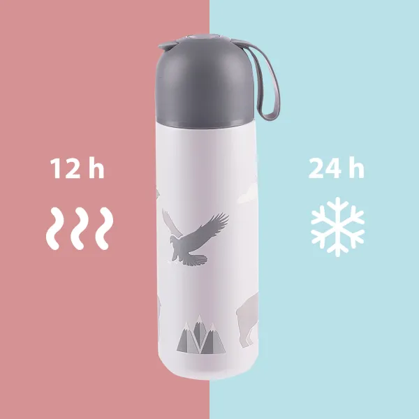 Zopa termoska so silikónovým držiakom 400 ml Mountains