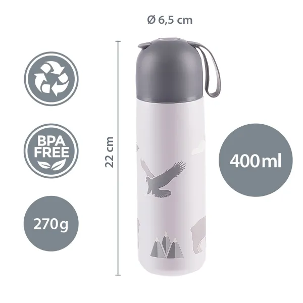 Zopa termoska so silikónovým držiakom 400 ml Mountains