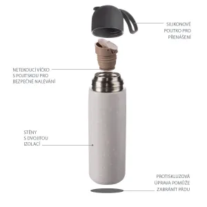 Zopa termoska so silikónovým držiakom 400 ml Mountains