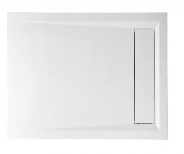 POLYSAN - VARESA sprchová vanička z liateho mramoru so záklopom, obdĺžnik 100x80cm 71605