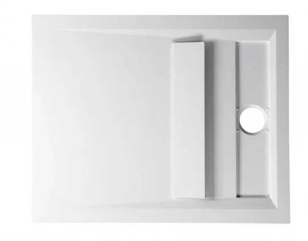 POLYSAN - VARESA sprchová vanička z liateho mramoru so záklopom, obdĺžnik 100x80cm 71605