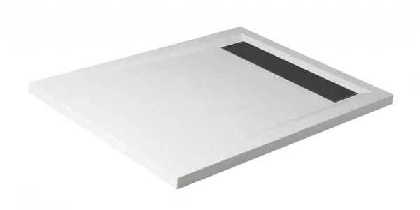 POLYSAN - VARESA sprchová vanička z liateho mramoru so záklopom, obdĺžnik 100x80cm 71605