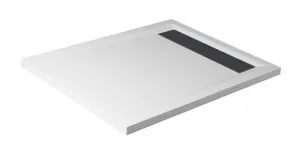 POLYSAN - VARESA sprchová vanička z liateho mramoru so záklopom, obdĺžnik 100x80cm 71605