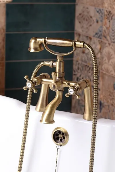 ANTEA nástenná vaňová batéria kompletné, bronz 3016