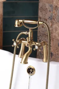 ANTEA nástenná vaňová batéria kompletné, bronz 3016